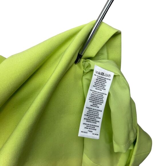 French Connection Women Whisper Cut Out Dress V Neck Sleeveless Zip Green Sz 0 - Picture 4 of 7